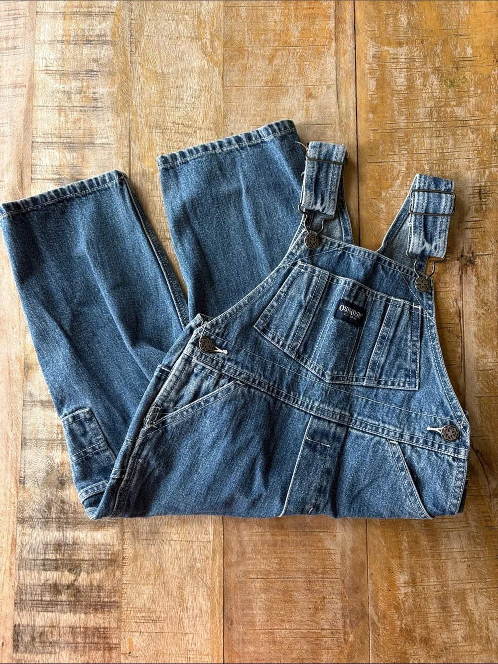 Vintage OshKosh Denim Overalls 3t